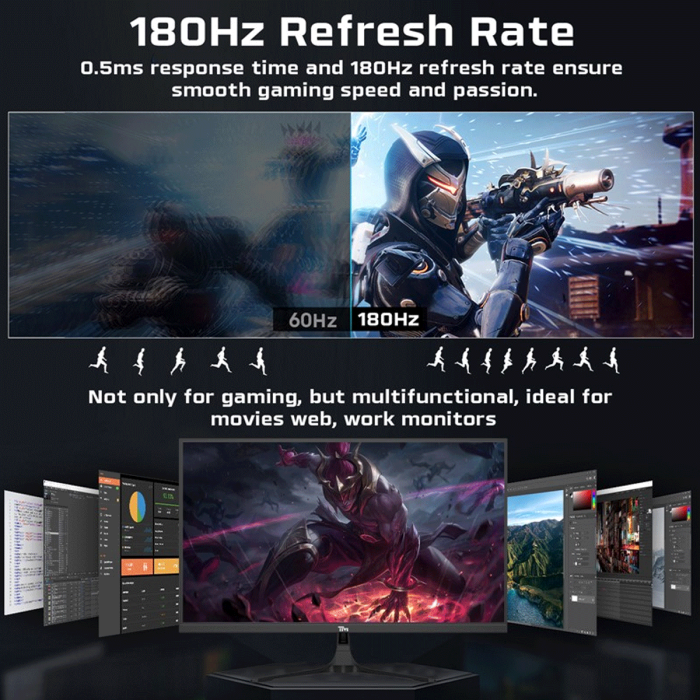 Twisted Minds 24'' Fast IPS Panel 180Hz 0.5ms FHD HDMI 2.0 HDR Gaming Monitor