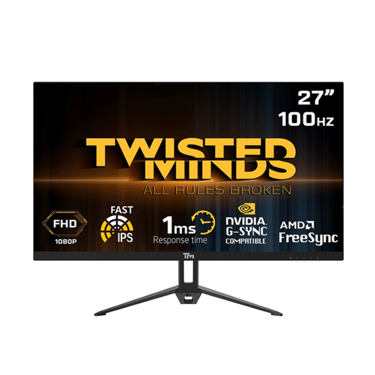 شاشة Twisted Minds مقاس 27 بوصة IPS سريعة 165 هرتز 0.5 مللي ثانية FHD HDMI 2.0 HDR للألعاب 