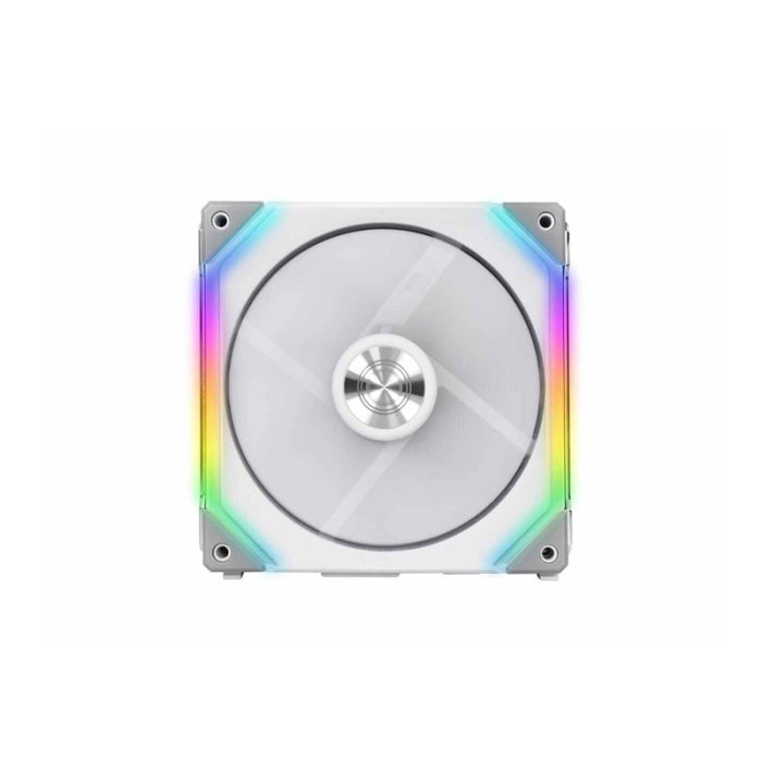 LIAN LI UNI FAN SL140 RGB Revolutionized Daisy-Chain 2-in-1 Pack ARGB Fan with ARGB Controller - White