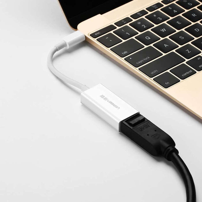 يو جرين - محول USB-C إلى منفذ العرض - أبيض 