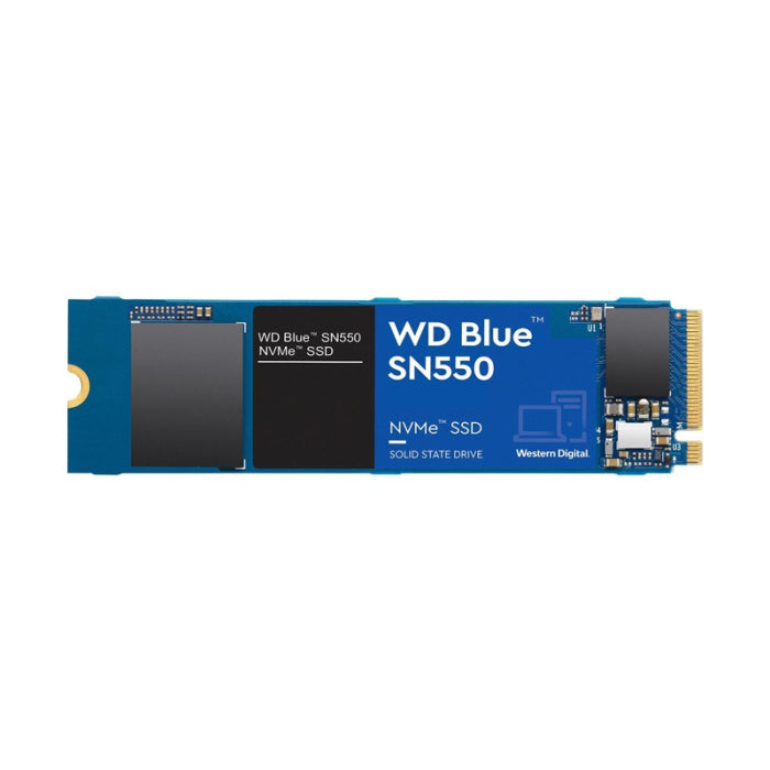 WD Blue SN550 500GB NVMe SSD -Gen3 x4 PCIe 8 جيجابت/ثانية، 3D NAND، R/W حتى 2400/1750 ميجابايت/ثانية 