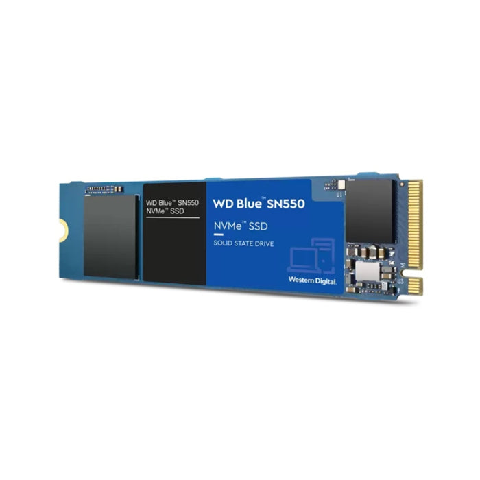 WD Blue SN550 500GB NVMe SSD -Gen3 x4 PCIe 8 جيجابت/ثانية، 3D NAND، R/W حتى 2400/1750 ميجابايت/ثانية 