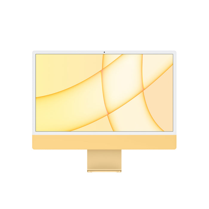 Apple iMac 24" M1 8-Core CPU/GPU 16-Core Neural Engine، 16GB RAM 512GB SSD (لوحة المفاتيح الإنجليزية/العربية) - أصفر 