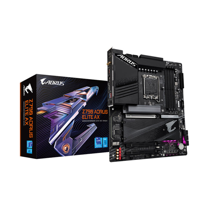 اللوحة الأم للألعاب جيجابايت Intel Z790 AORUS ELITE AX DDR5 