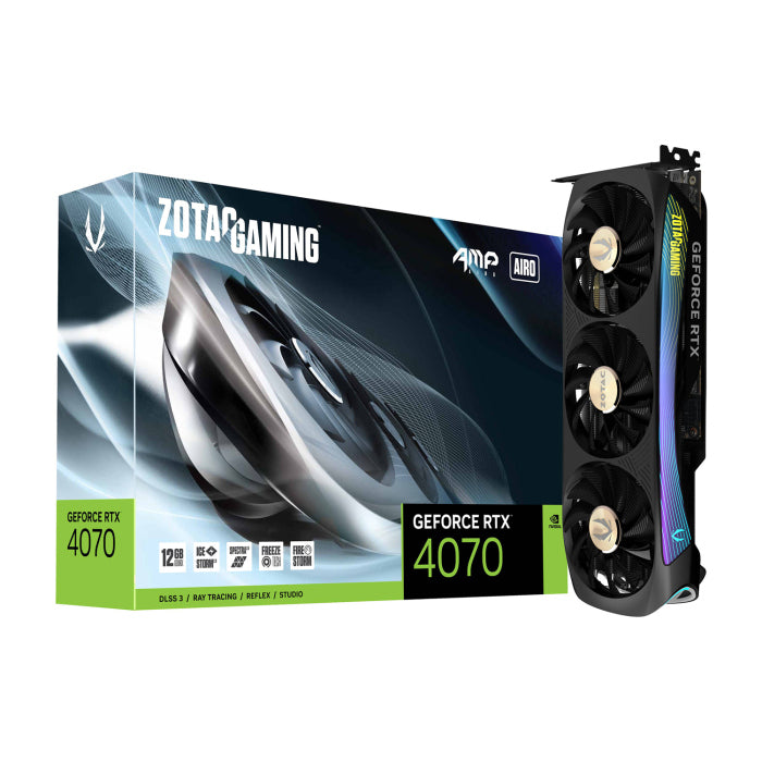 Zotac Gaming GeForce RTX 4070 AMP AIRO 12GB GDDR6X Graphics Card