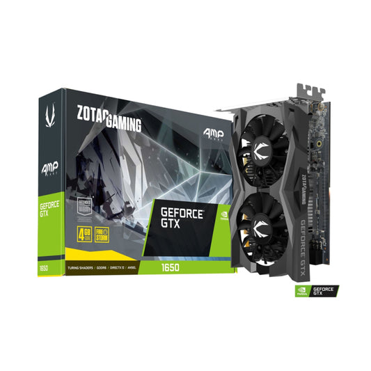 بطاقة رسومات Zotac Gaming GeForce GTX 1650 AMP Core سعة 4 جيجابايت 